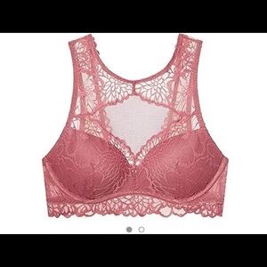 Victoria's Secret Floral Lace High-Neck